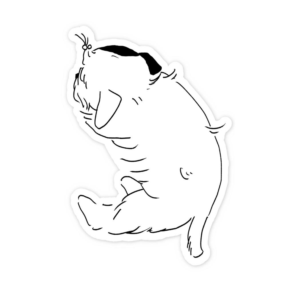 シーリハムテリアねむねむステッカー1