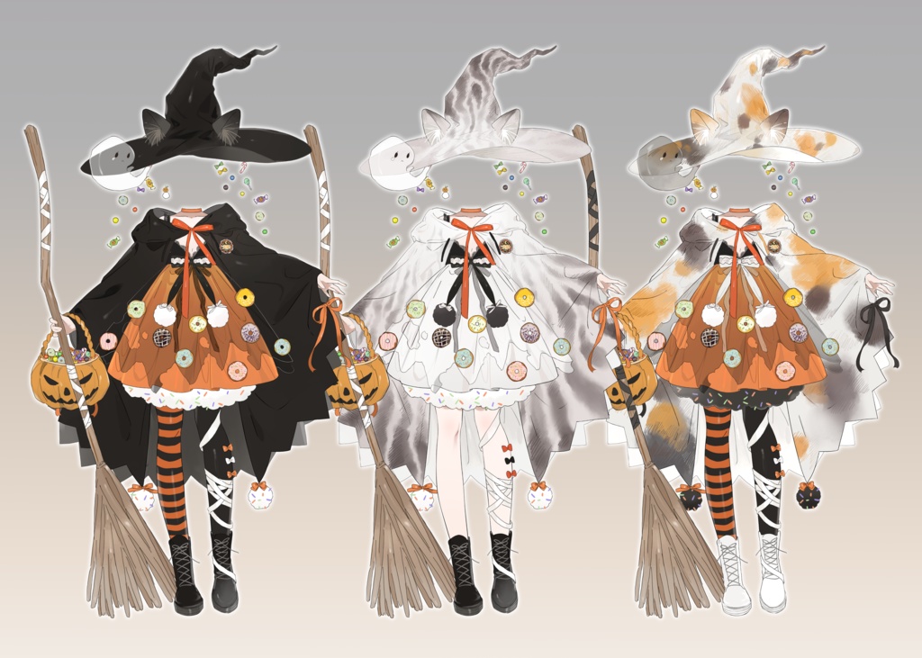 【Live2Dアイテム】 ハロウィン道具 vtuber model/asset