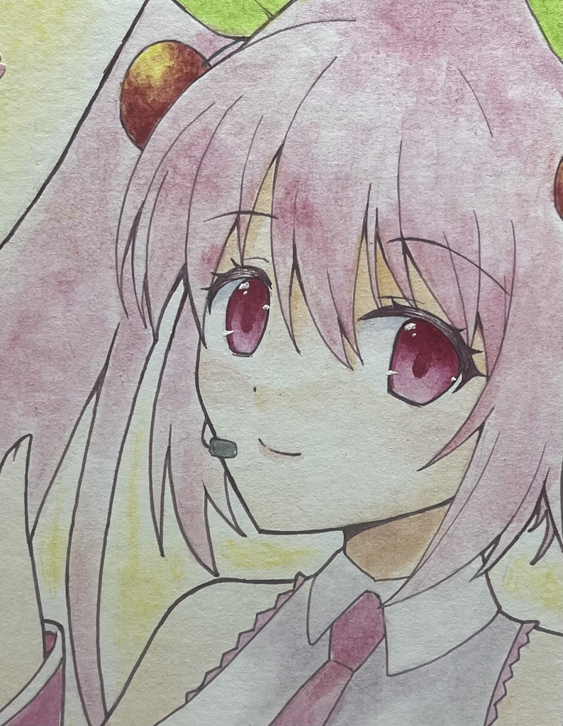 桜ミク直筆色紙