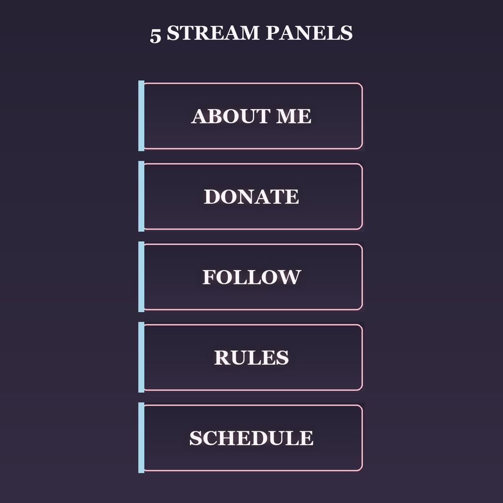 Cozy Pastel Twitch Overlay Kit / コージーパステル