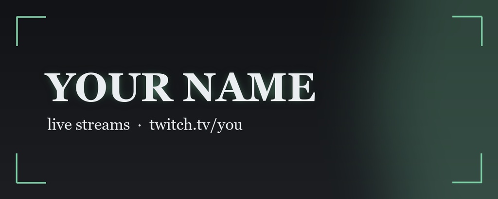 Dark Minimal Twitch Overlay Kit / ダークミニマル