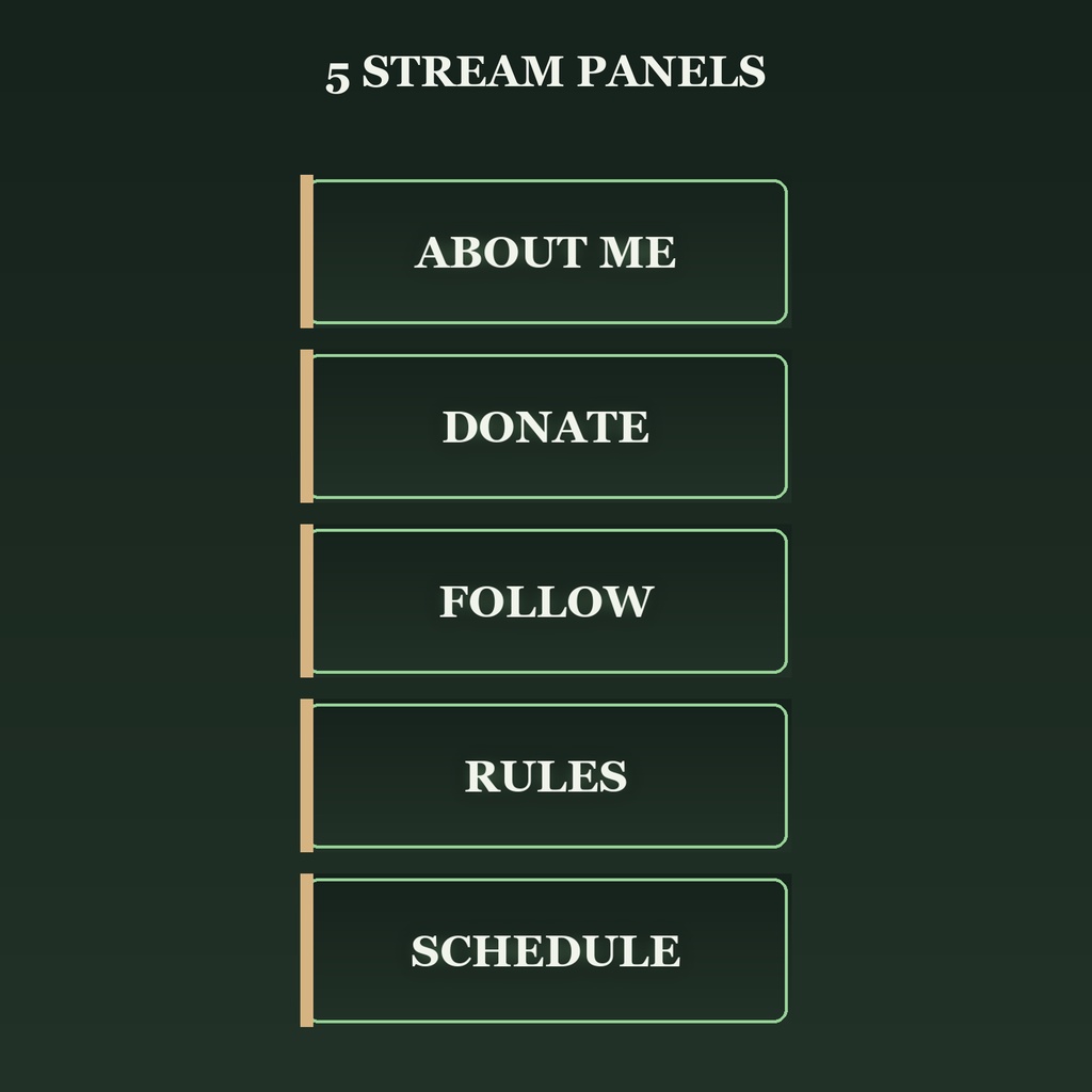 Cozy Forest Twitch Overlay Kit / コージーフォレスト