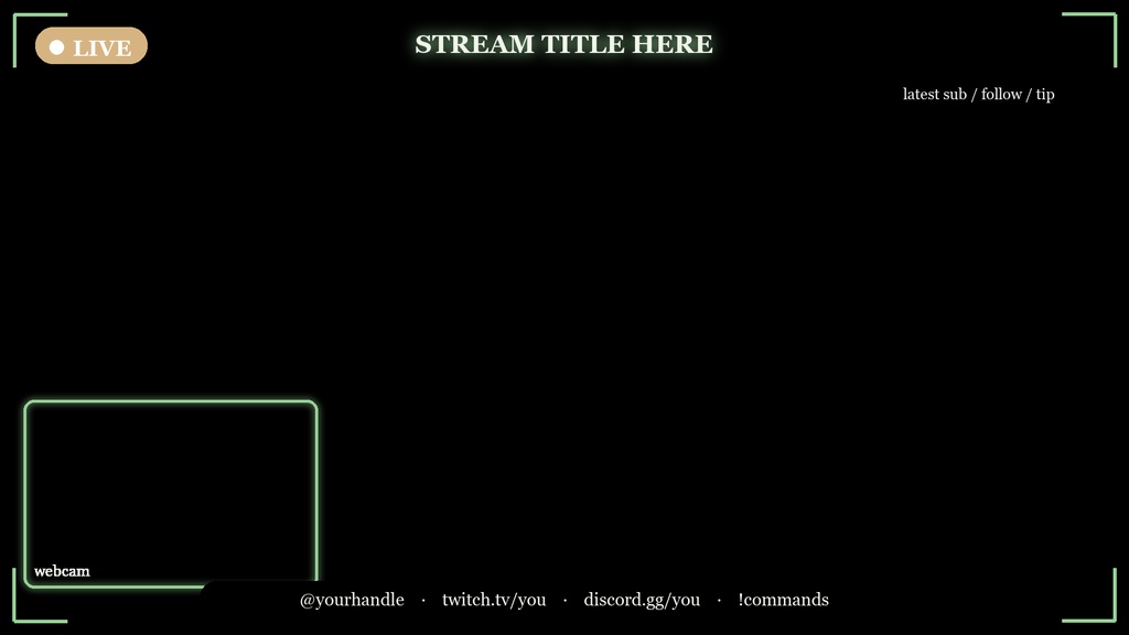 Cozy Forest Twitch Overlay Kit / コージーフォレスト