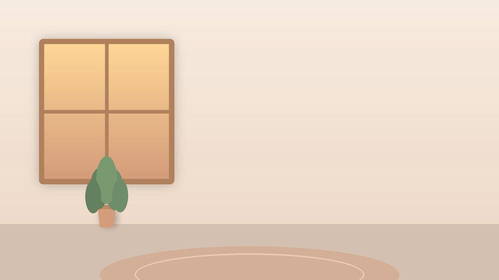 Cozy Cream Room VTuber Stream Background Pack / クリームルーム