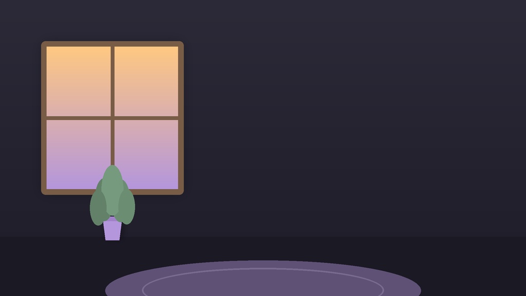 Dark Cozy Night VTuber Stream Background Pack / ダークナイト