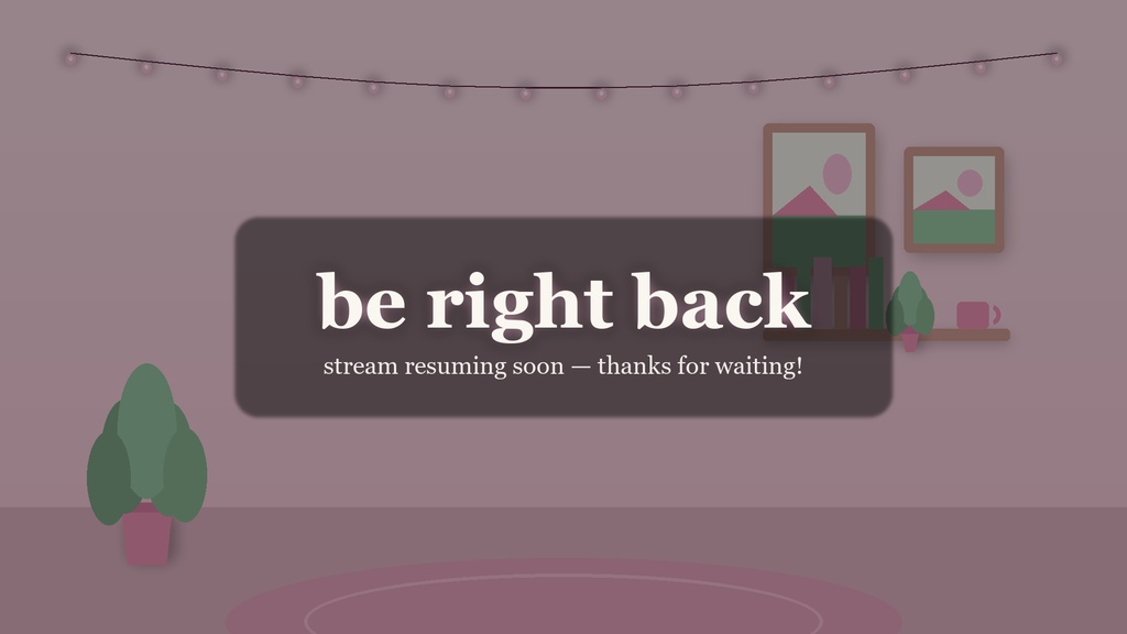 Kawaii Pink VTuber Stream Background Pack / かわいいピンク