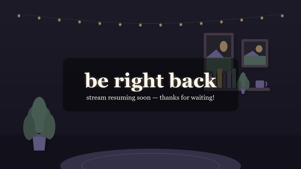 Lofi Night VTuber Stream Background Pack / ローファイナイト