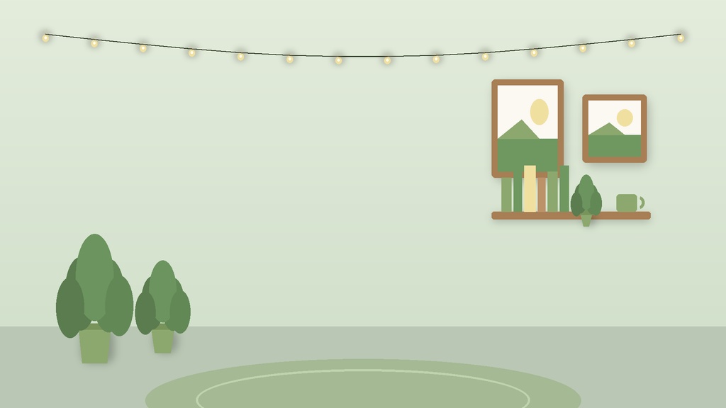 Cottagecore Plants VTuber Stream Background Pack / コテージプランツ
