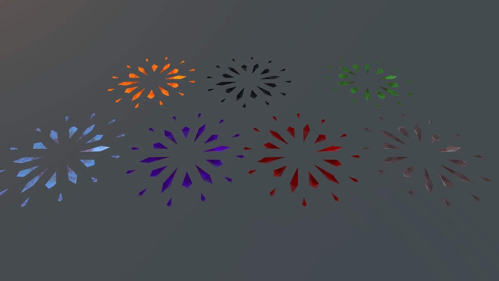 【VRChat向け】◇CrystalHalo◇ アニメーション付き・7色入り