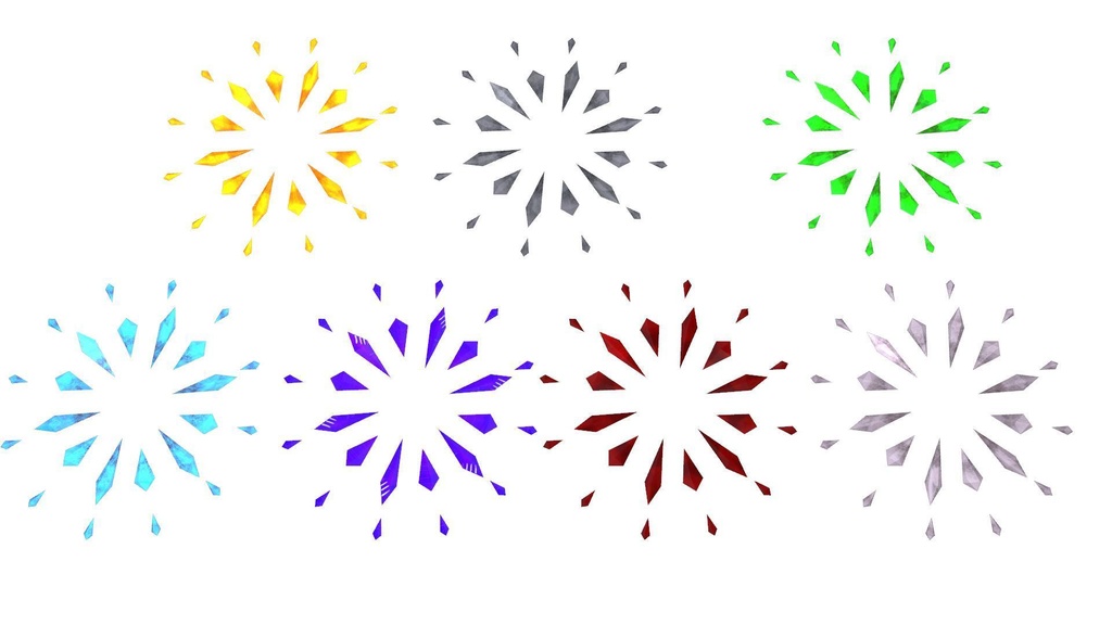 【VRChat向け】◇CrystalHalo◇ アニメーション付き・7色入り