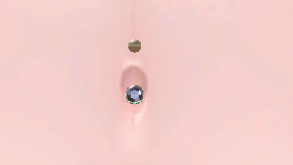 【無料】シンプルなへそピアス (VRC向け)