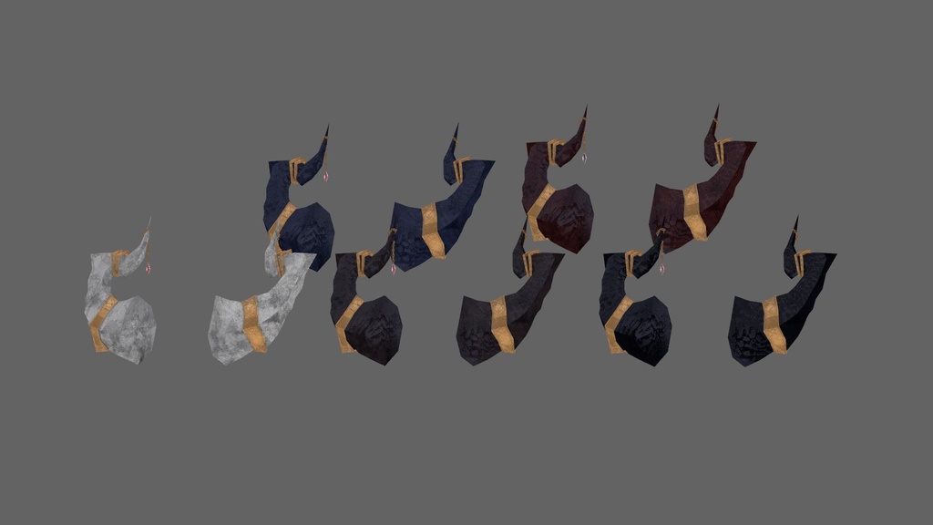 【PB対応】DragonHorn 5色入り【VRC向け】