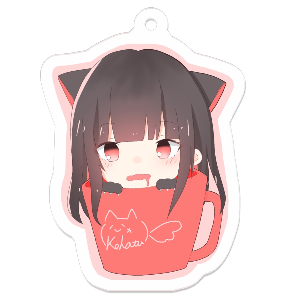 娘初がマグカップに… アクリルキーホルダー