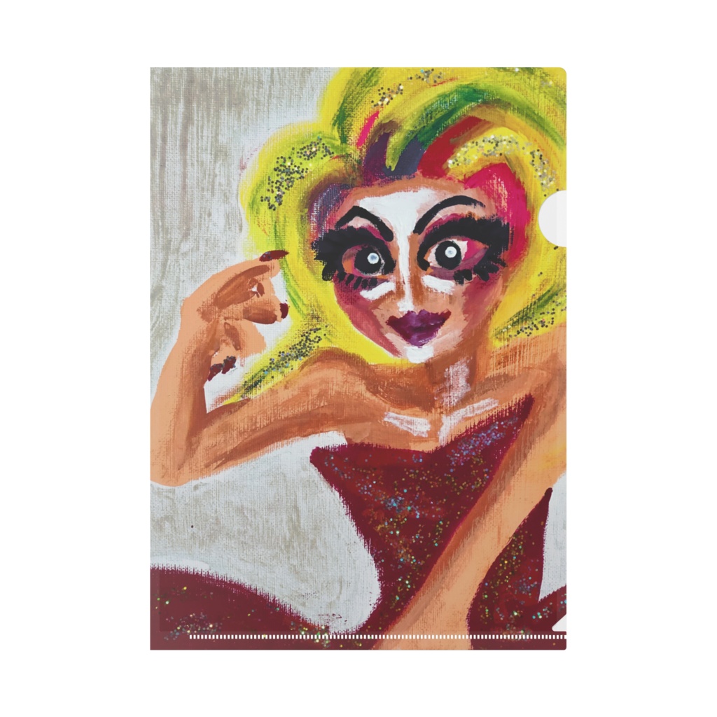Drag queenクリアファイル
