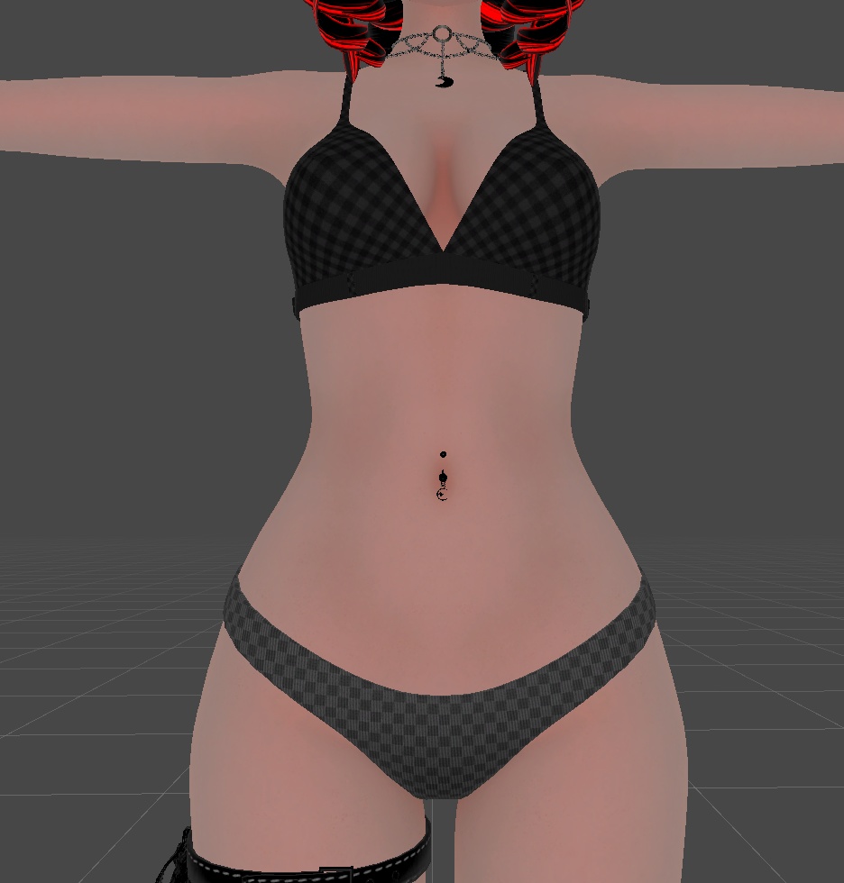 Bra and Undies 3d Model (Commercial Use)