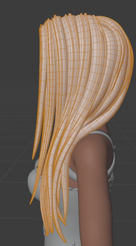 Middle Parted Hair (read description for discount) Commercial Use