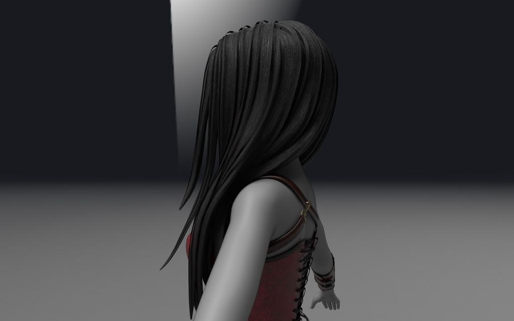 Middle Parted Hair (read description for discount) Commercial Use