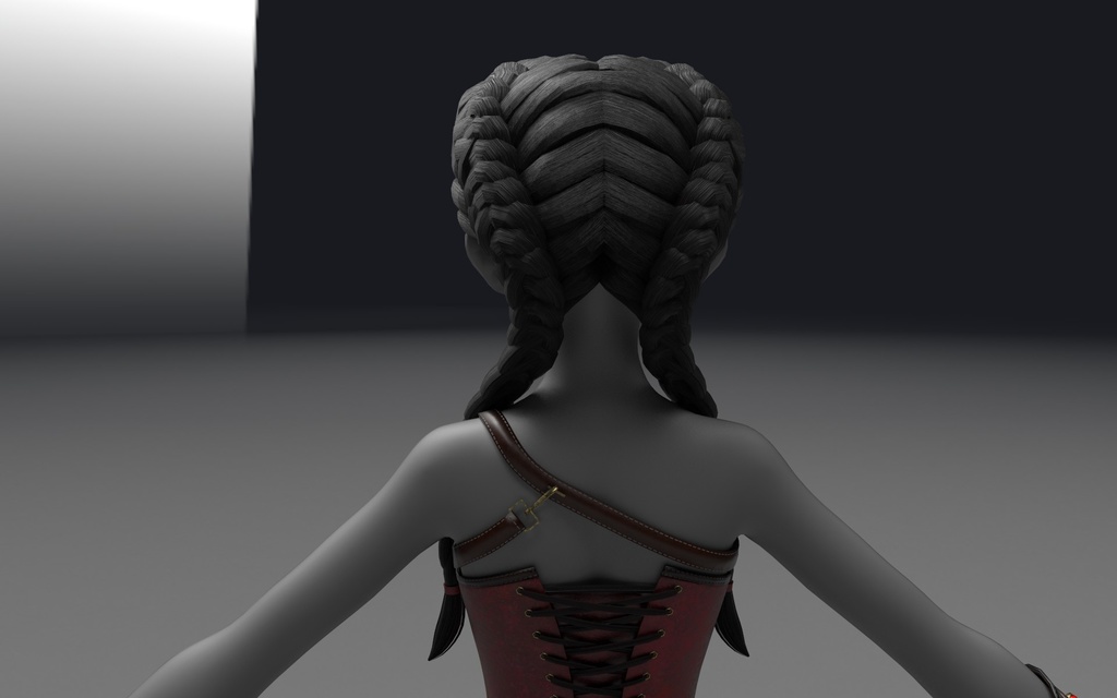 Dual Braided Hair (read description for discount) Commercial Use