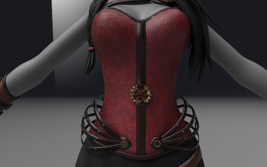 Steampunk Corset (read description for discount) Commercial Use