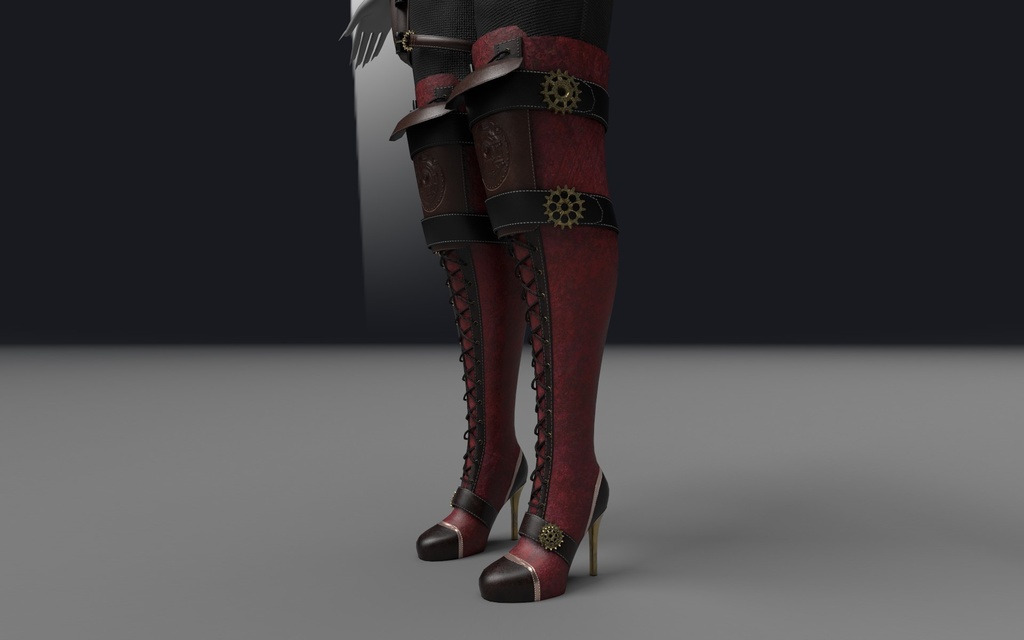 Steampunk Boots (read description for discount) Commercial Use