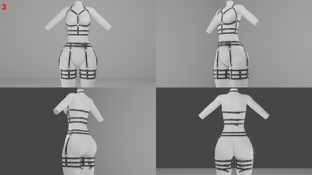 Female Harness Pack (Commercial Use)