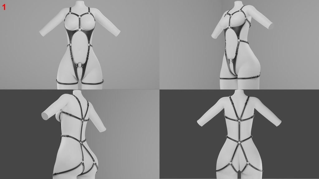 Female Harness Pack (Commercial Use)