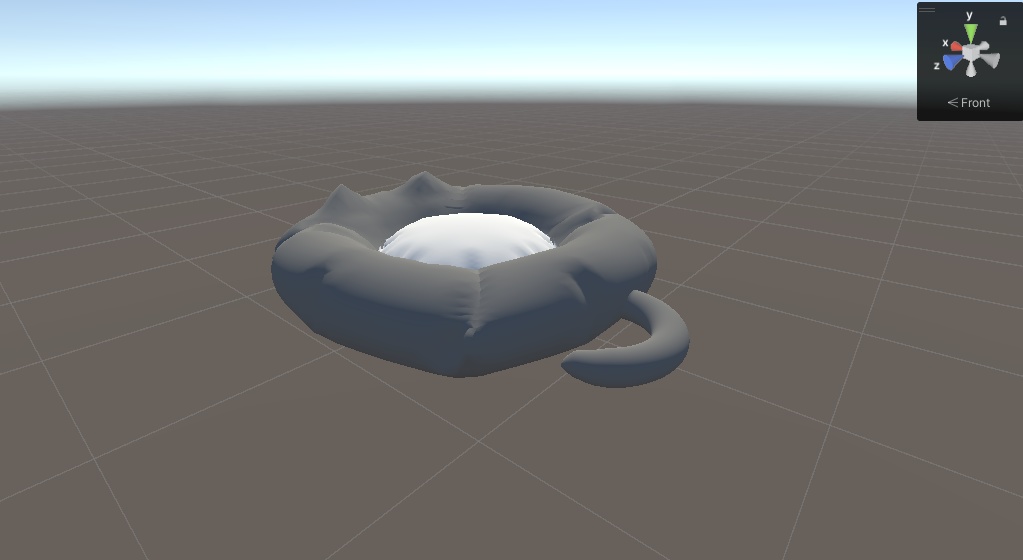 まんまるねこ型ペットベッド