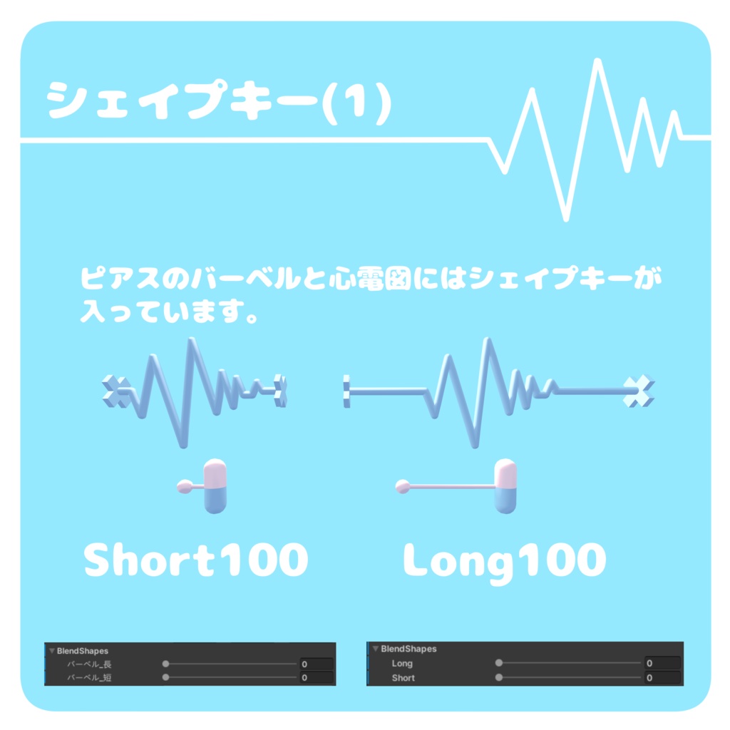 メディカルモチーフピアス&チョーカーセット