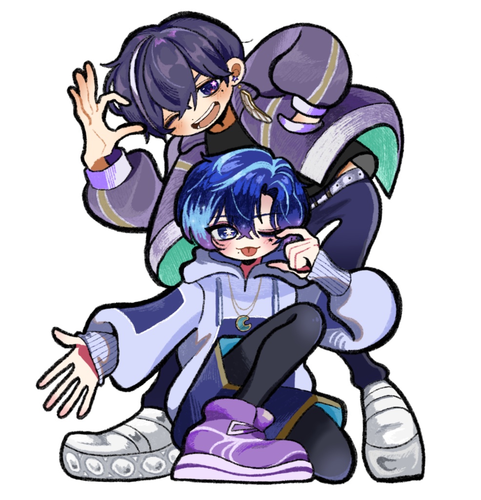 イル＆咲夜のオーロラアクリルスタンド