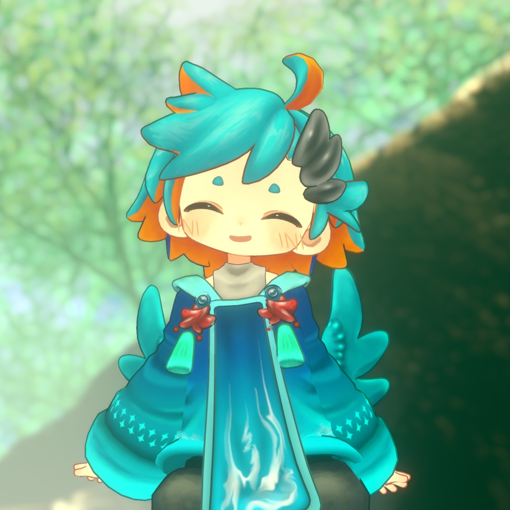 【ウズルハ】カワセミ改変テクスチャ【hair & cloth Texture】