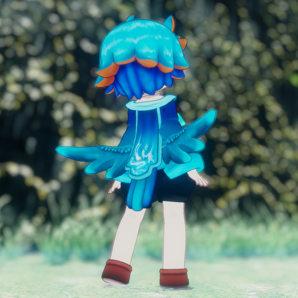 【ウズルハ】カワセミ改変テクスチャ【hair & cloth Texture】