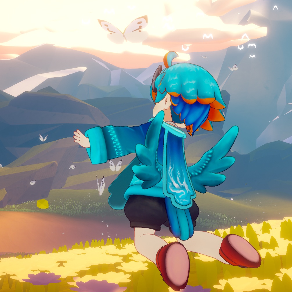 【ウズルハ】カワセミ改変テクスチャ【hair & cloth Texture】