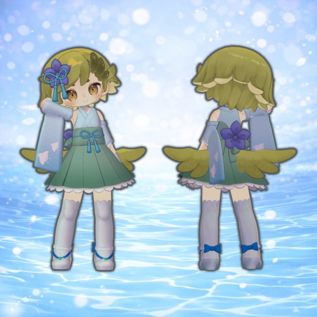 【まめふれんず対応】なでしこミニドレス【VRC用衣装】