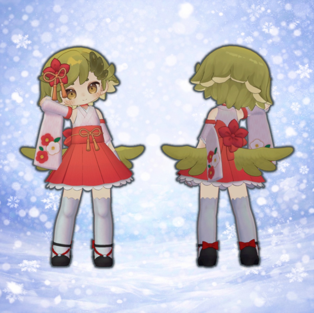 【まめふれんず対応】なでしこミニドレス【VRC用衣装】