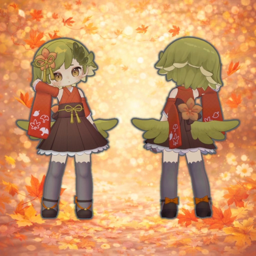 【まめふれんず対応】なでしこミニドレス【VRC用衣装】