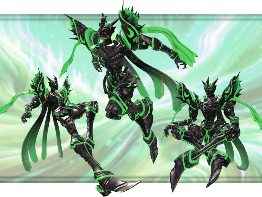 【イフリート専用】 EXマテリアルシリーズ【BlackGold + BlackGreen】
