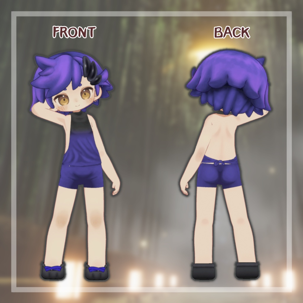 【ウズルハ】和風改変テクスチャ3色セット【hair & cloth Texture】
