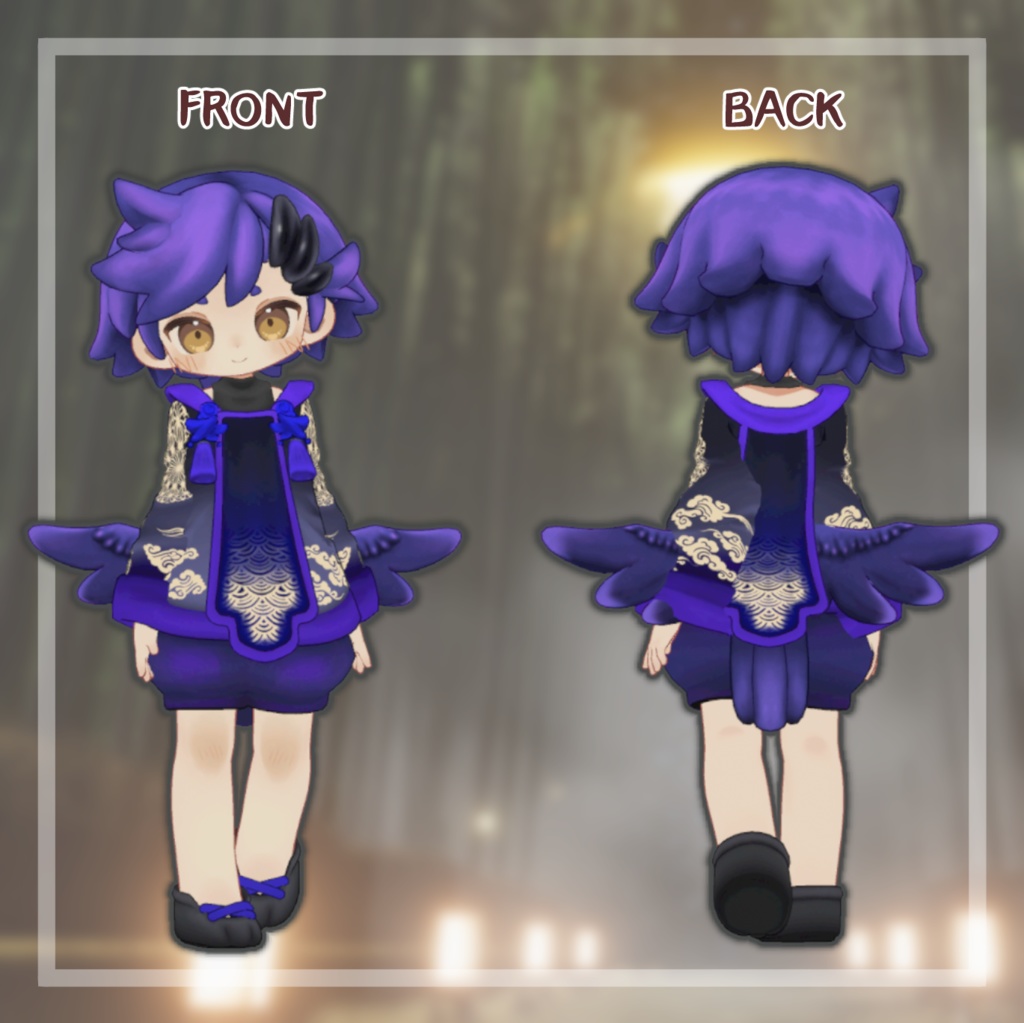 【ウズルハ】和風改変テクスチャ3色セット【hair & cloth Texture】