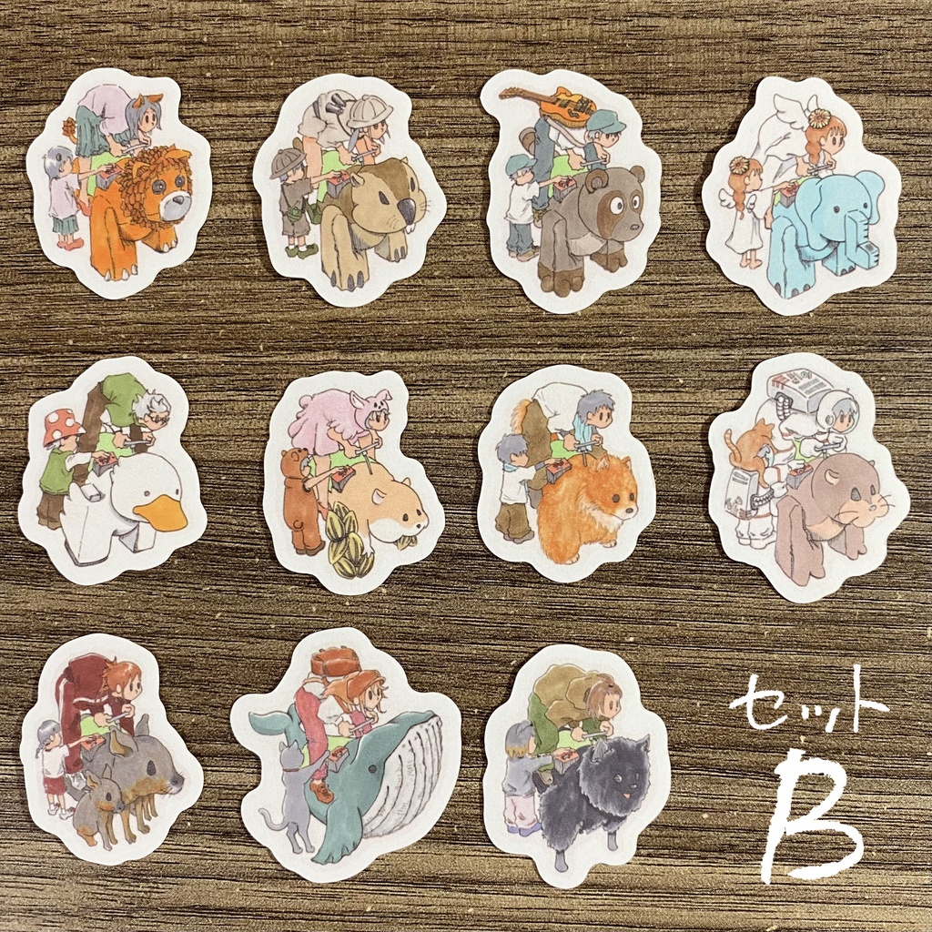 ノリノリライダーダイカットシールセット