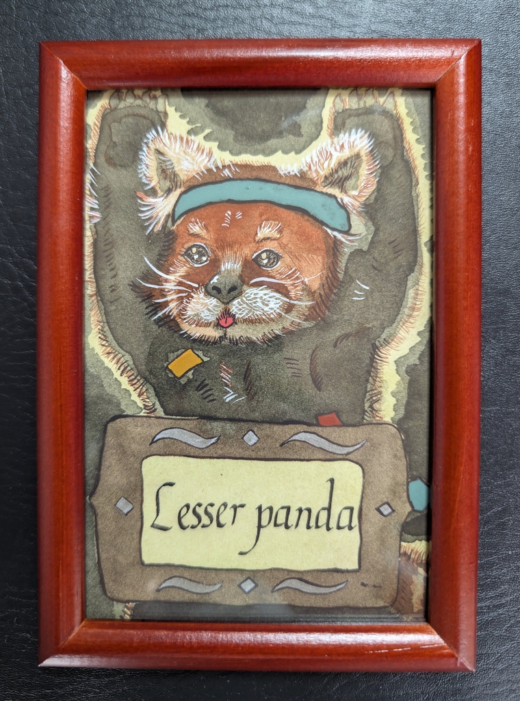 【幻想動物図録】レッサーパンダの戦士　原画