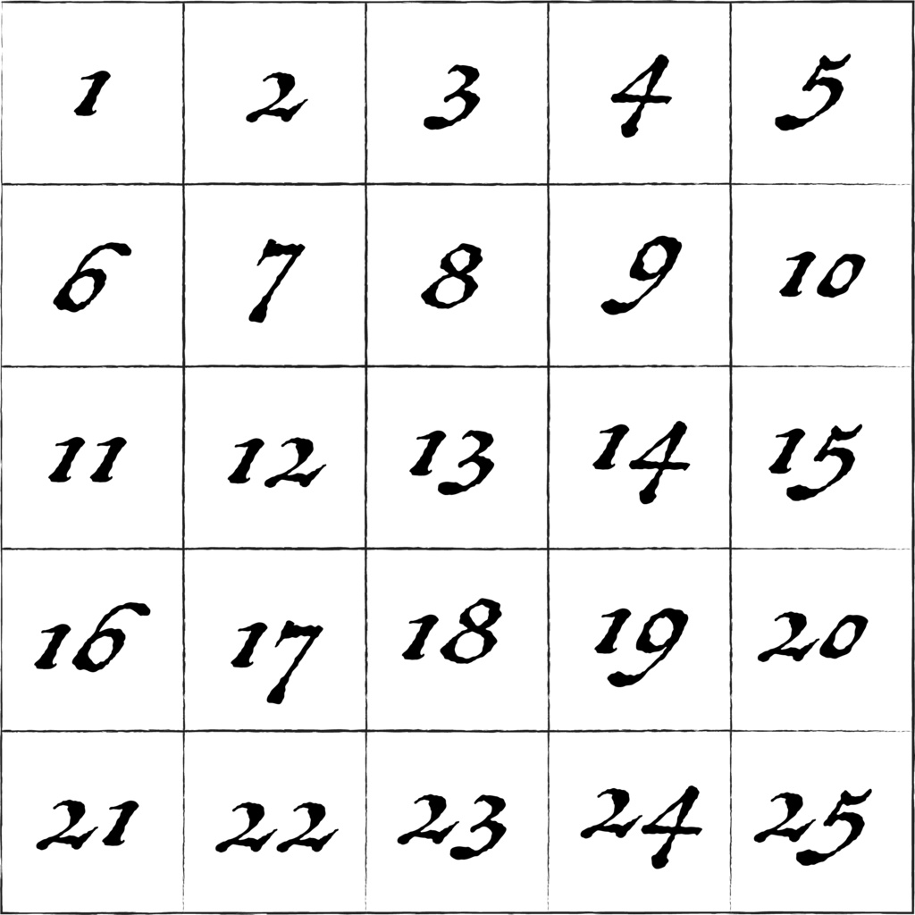 5*5マスのなんでも使えるマス目素材
