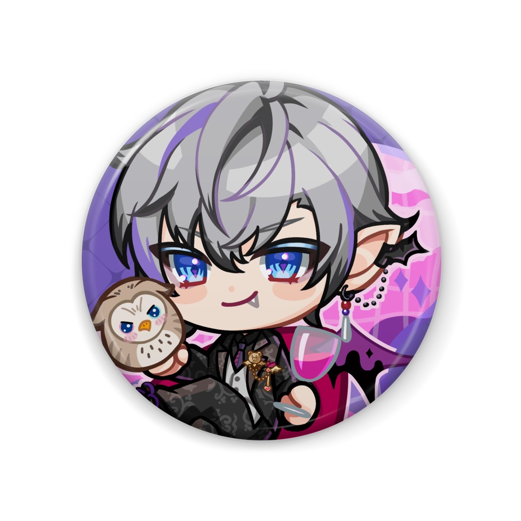 ゆめゆめ缶バッジ　ちびキャラ　５７㎜