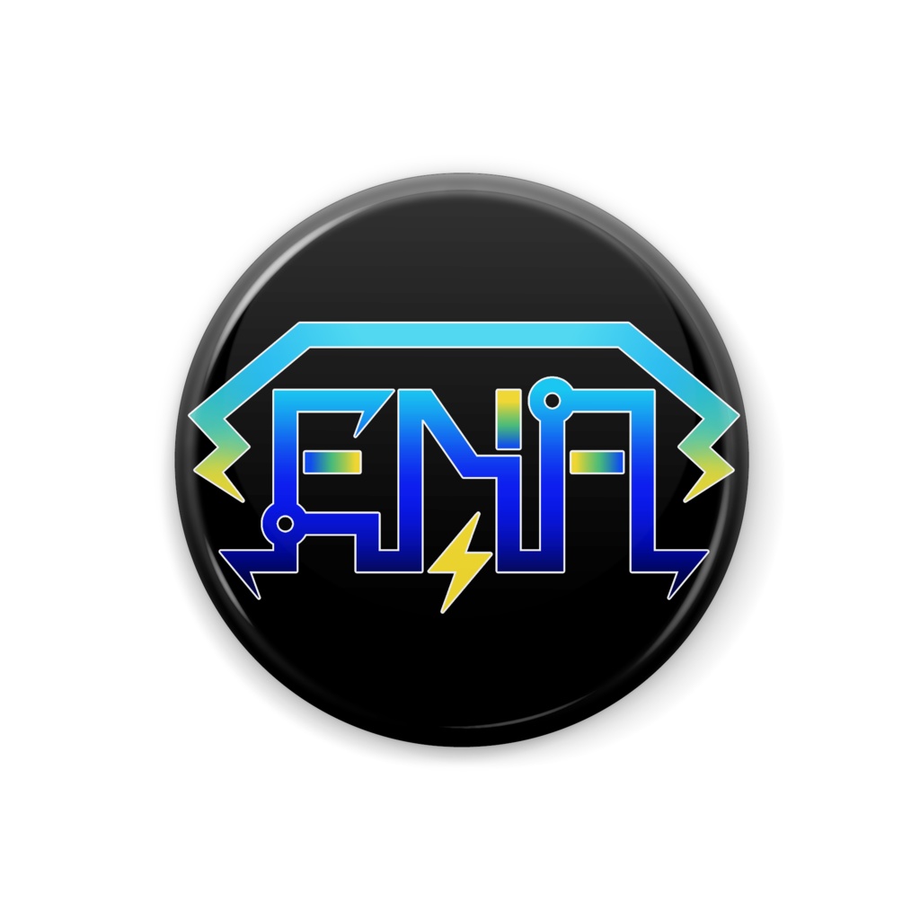 ENA Logo缶バッジ Black