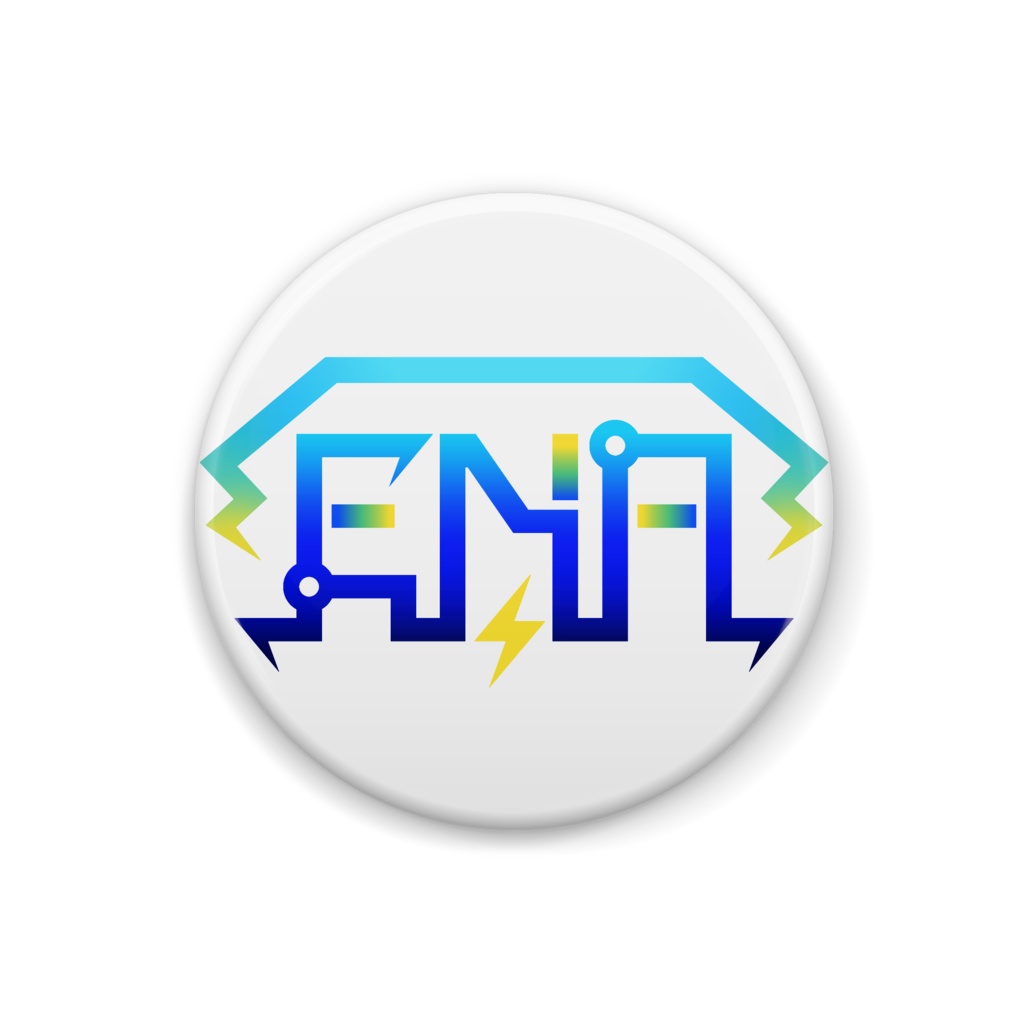 ENA Logo缶バッジ White