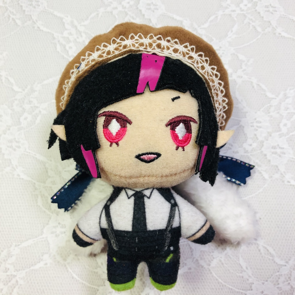 ぬい服 ベレー帽 うさ耳 ブルーリボン