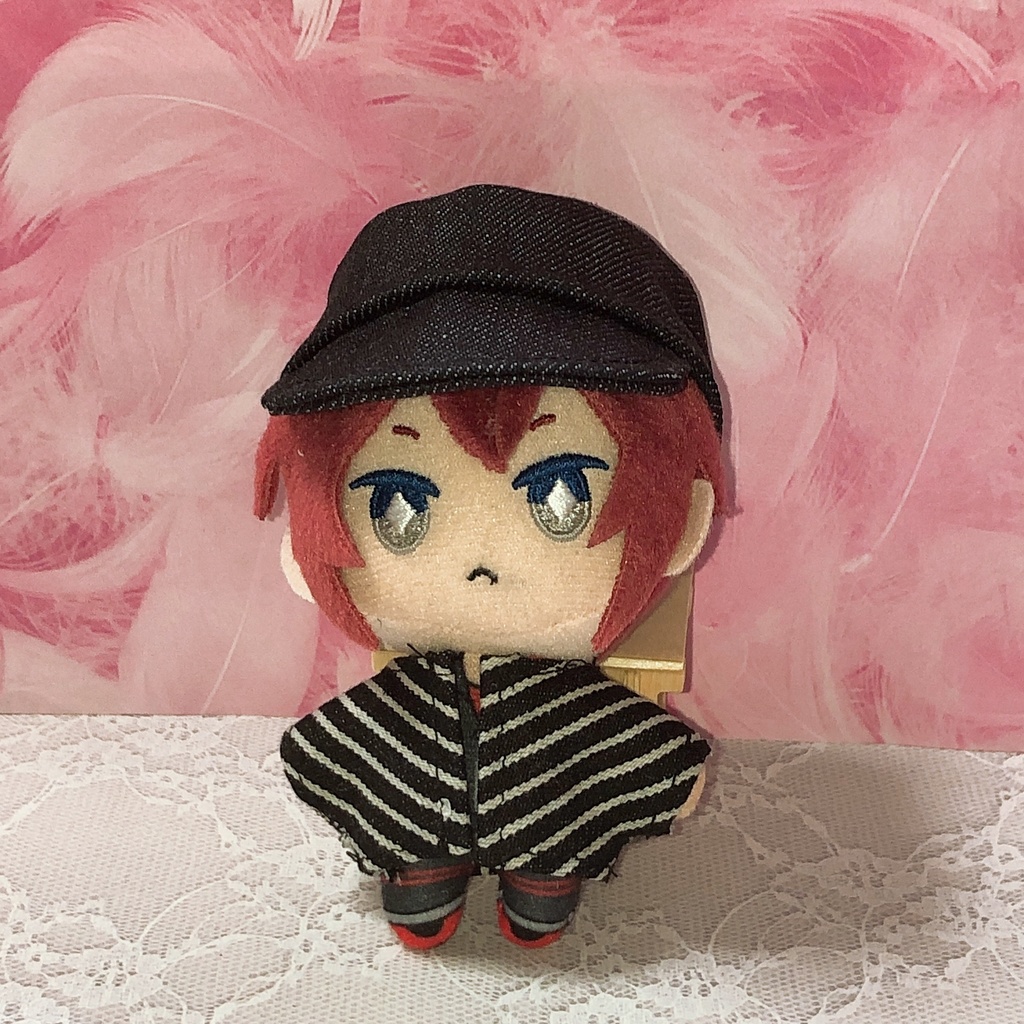 ぬい服　帽子　ワークキャップ　濃紺色デニム