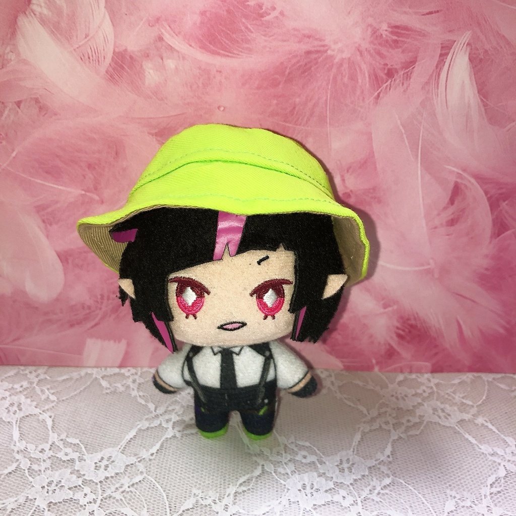 ぬい服　帽子　バケットハット　黄緑