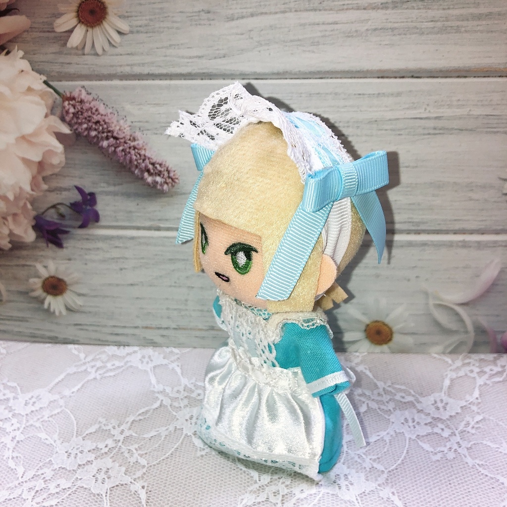 ぬい服 メイドさん ワンピース エプロン カチューシャ3点セット