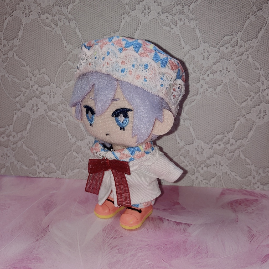 ぬい服 ベレー帽 ブラウス ズボン3点セット