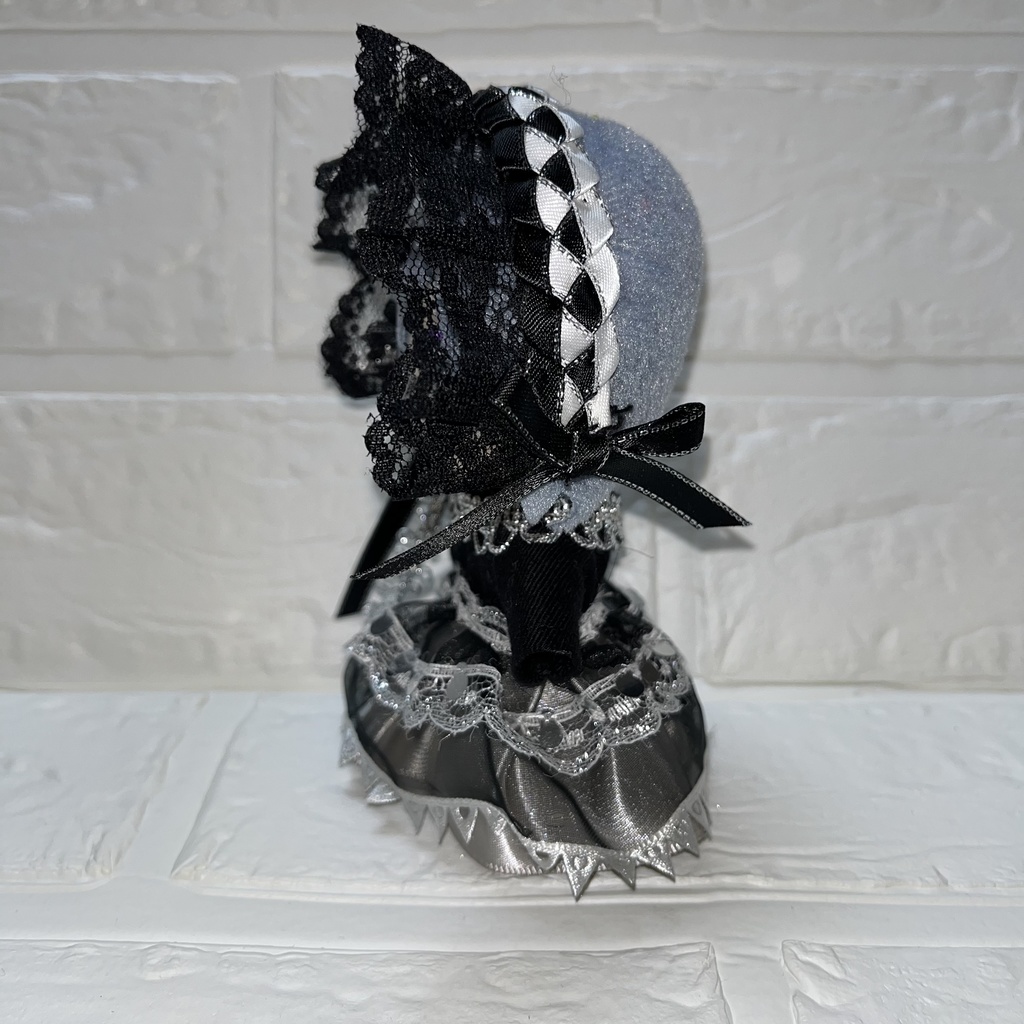 ゴスロリ風ワンピース+ヘッドドレス2点セットAタイプ